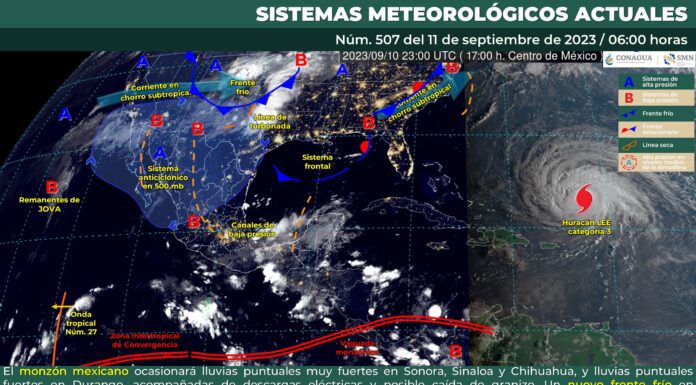 Pronóstico del clima 11 de septiembre, por la mañana, ambiente fresco a frío. Cálido, por la tarde.