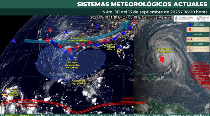 Nuevamente cielo parcialmente nublado y sin lluvia en Guanajuato
