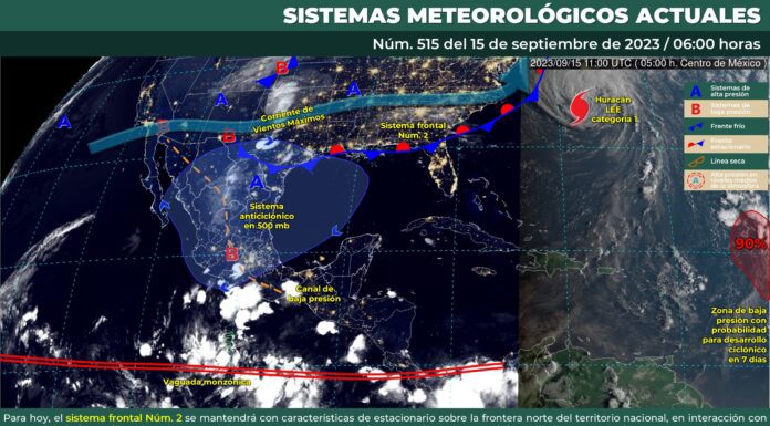 Para esta noche del grito se pronostican lluvias aisladas para Guanajuato