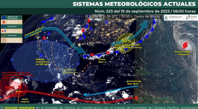 Se pronostican lluvias aisladas en Guanajuato
