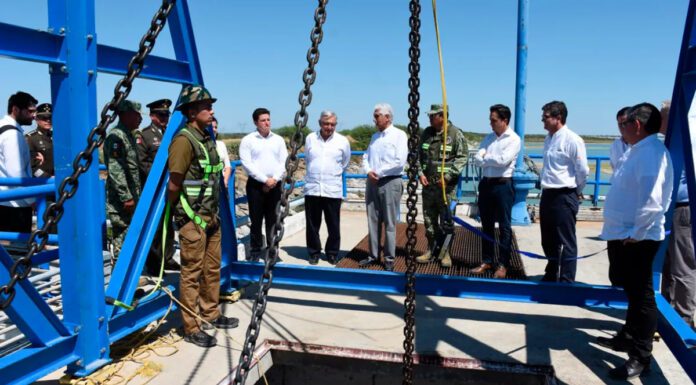 AMLO y Samuel García inauguran la primera etapa del acueducto El Cuchillo II en Nuevo León AMLO y Samuel García inauguran la primera etapa del acueducto El Cuchillo II en Nuevo León