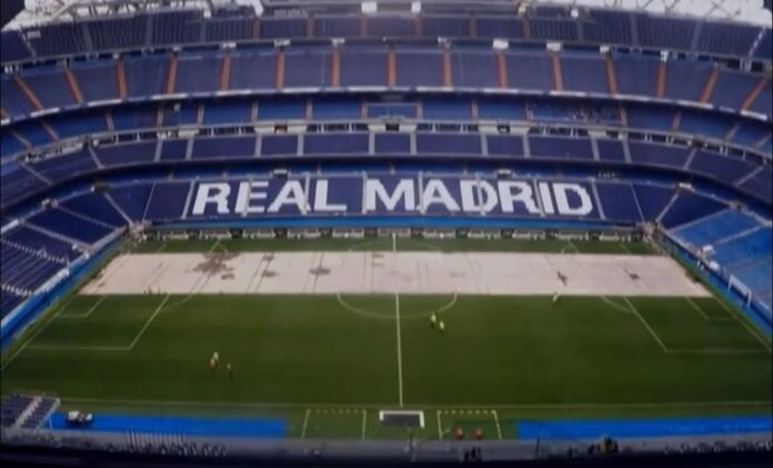 Real Madrid presume la impresionante cancha retráctil instalada en el Santiago Bernabéu