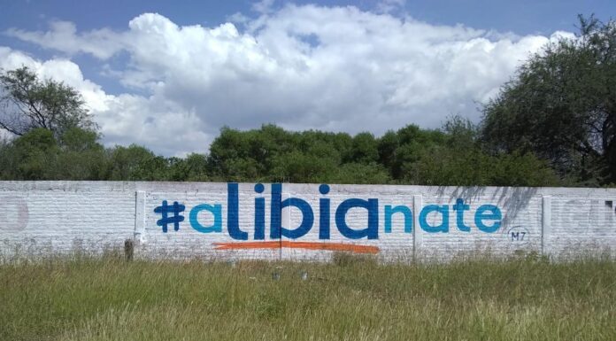 Aparecen bardas en apoyo a Libia Dennise en todo el estado