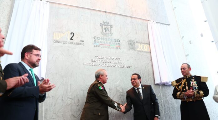 Con Sesión Solemne conmemoran diputados de Guanajuato bicentenario del Colegio Militar