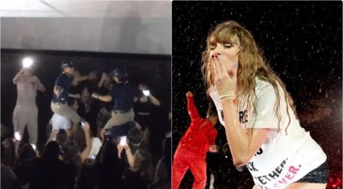 “No los vayas a despedir”: empleados de cine se unen a euforia “swiftie” y bailan en plena función "No los vayas a despedir": empleados de cine se unen a euforia “swiftie” y bailan en plena función