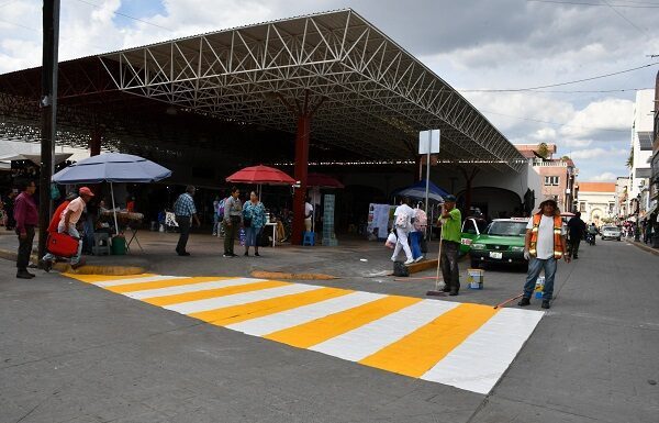 Silao inició la restauración de pasos peatonales seguros