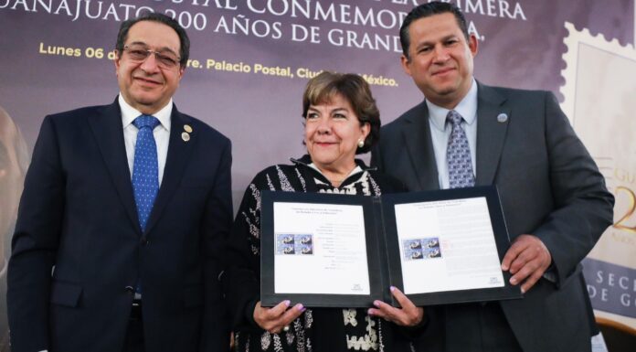Timbran estampilla por el Bicentenario de Guanajuato