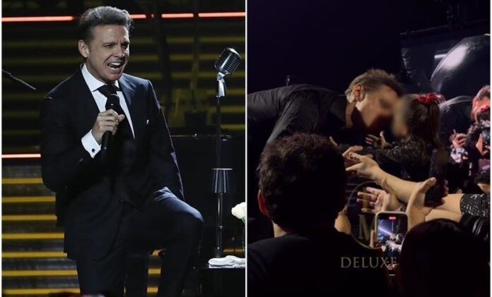 Luis Miguel da beso a niña en concierto y en redes sociales lo critican