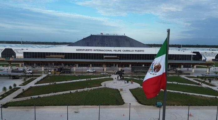 Trabajan a marchas forzadas para que AMLO inaugure mañana el aeropuerto de Tulum Trabajan a marchas forzadas para que AMLO inaugure mañana el aeropuerto de Tulum