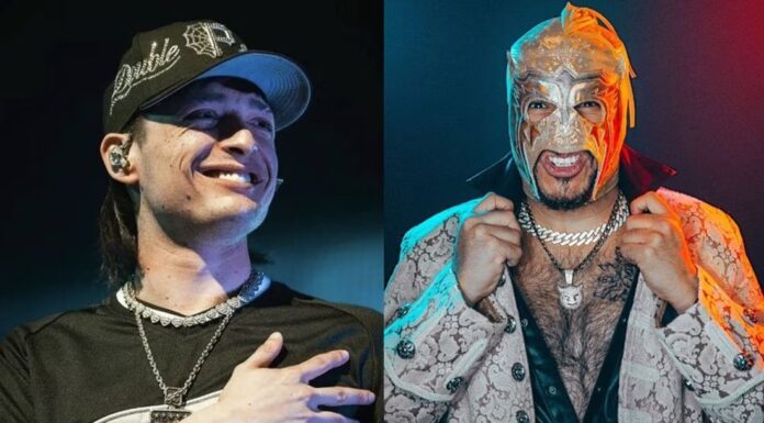 VIDEO: Peso Pluma muestra sus dotes para bailar cumbia junto al Escorpión Dorado VIDEO: Peso Pluma muestra sus dotes para bailar cumbia junto al Escorpión Dorado