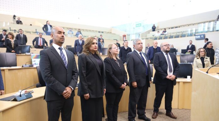 Rinden protesta magistrados del Supremo Tribunal de Justicia y comisionado del IACIP