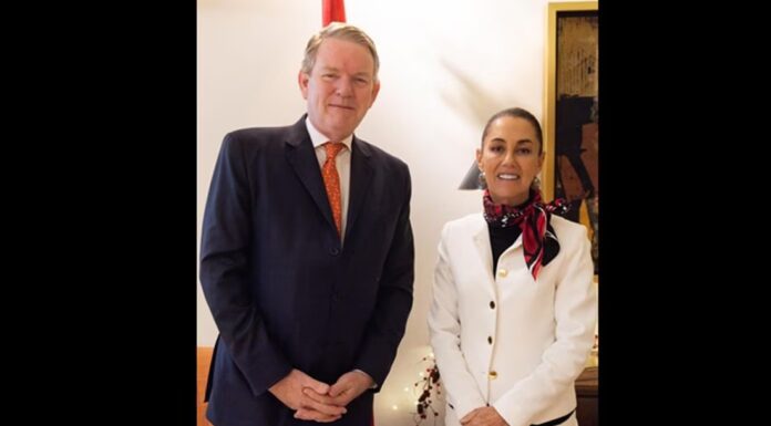 Sheinbaum sostiene reunión con Graeme C. Clark, embajador de Canadá en México Sheinbaum sostiene reunión con Graeme C. Clark, embajador de Canadá en México