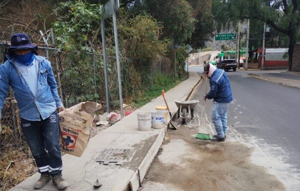 Despliega Dirección de Mantenimiento jornada de reparaciones en la zona de Noria Alta