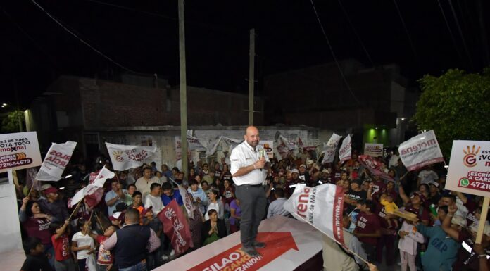 Reciben en zona rural a Carlos García con los brazos abiertos