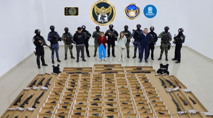 Ubican autoridades punto de distribución ilegal de armas en Guanajuato