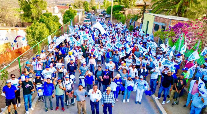 Respaldo social es progreso seguro: Claudio Santoyo