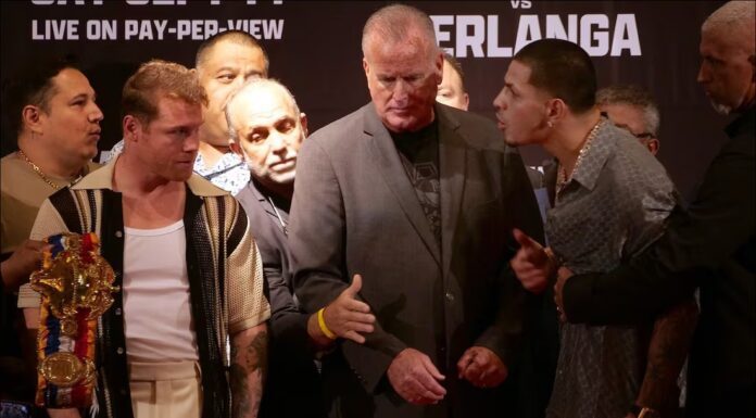 Se calienta pelea Canelo contra Berlanga (VIDEO)