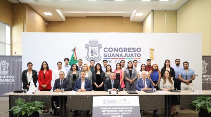 Poder Legislativo de Guanajuato firma convenio con INFOSPE