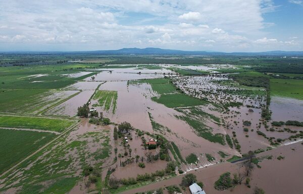 Atiende Protección Civil estatal colapso de presa en Manuel Doblado
