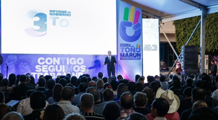 Rinde tercer informe de gobierno Toño Marún en San Francisco