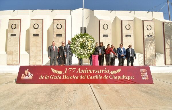 Conmemora Carlos García 177 aniversario de la defensa de Chapultepec