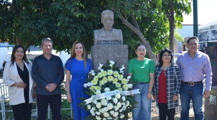 Conmemora Menalie Murillo al gran compositor silaoense Antonio Zúñiga