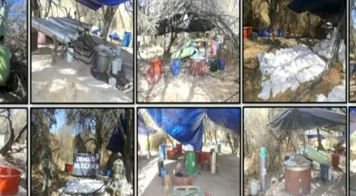 Desmantela SEDENA presunto narcolaboratorio; incautan 3.6 toneladas de metanfetaminas