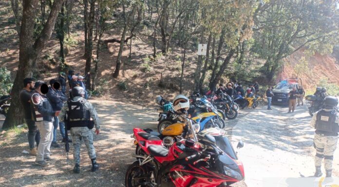 Implementan operativo de seguridad para bikers en sierra de Guanajuato