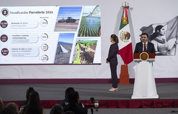 Anuncia Sheinbaum plan de tecnificación hidráulica para Guanajuato