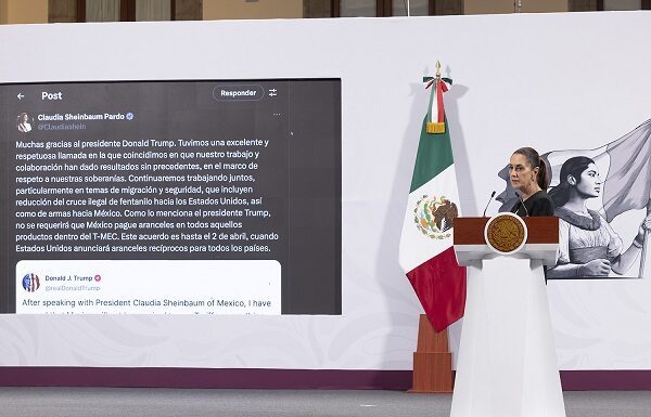 Trump aplaza aranceles hasta abril; Sheinbaum convoca a festival