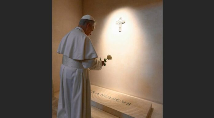Visita Papa León XIV tumba de Francisco tras visita a santuario agustino