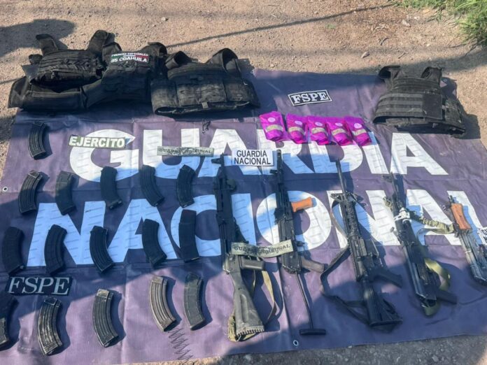 Tras ataque armado a la Guardia Nacional detienen a cuatro y aseguran arsenal en operativo interinstitucional en Salamanca (2)