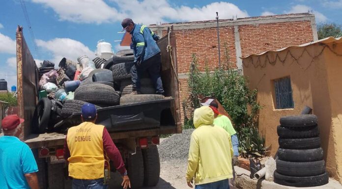 Realiza Secretaría de Salud jornada de descacharrización en Romita