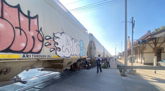 Detienen tren de carga en León; habría sido para robar