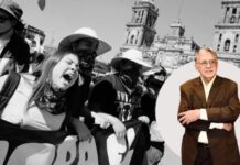 La marcha la mancharon políticos “chavorrucos”