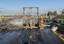 Accidente deja dos personas fallecidas y siete heridos en la federal 45