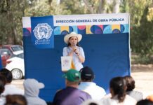 Entrega Samantha Smith obras en Los Nicolases y El Rodeo