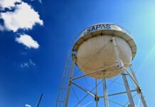 Repara SAPAS tanque elevado en ex Hacienda de Franco en Silao