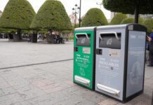 Colocan papeleras inteligentes en el Centro Histórico de León