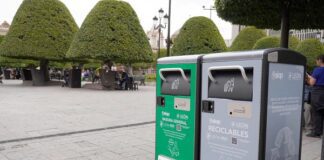 Colocan papeleras inteligentes en el Centro Histórico de León