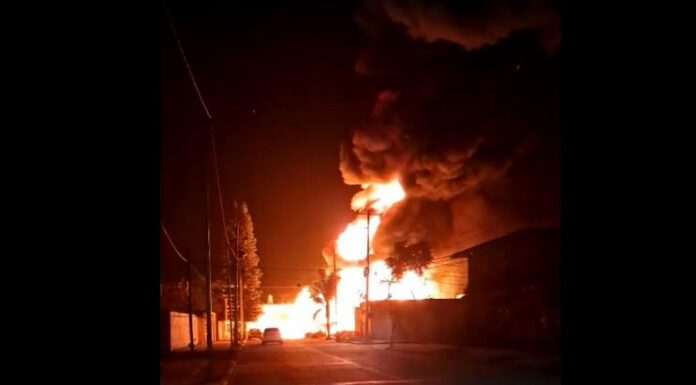 Confirma SEGOB: Incendio en Villagrán fue en bodega de huachicol
