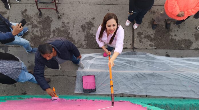 Le entra Melanie Murillo a pintar el entorno con Mi Colonia a Color