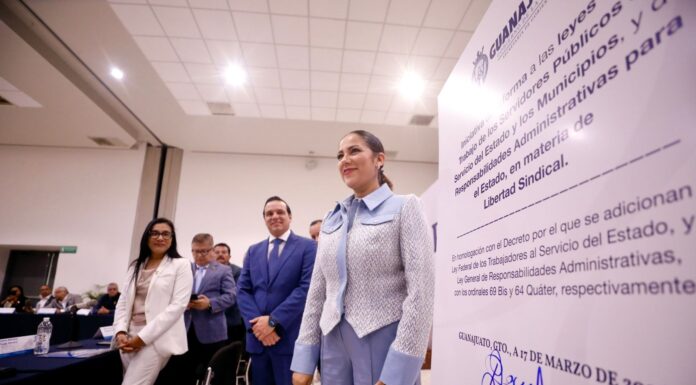 Envía Libia Dennise reforma al Congreso para garantizar libertad sindical