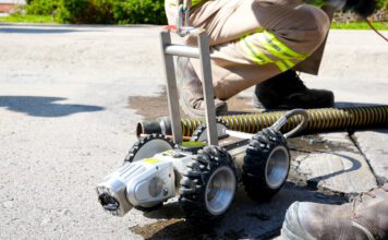 Robot de SAPAL revisa las profundidades del drenaje en León