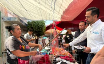 Encabeza Allan León recorrido de servicios en la Flores Magón