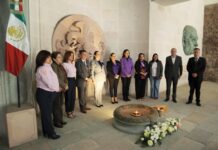 Renovación de fuego simbólico; por instituciones públicas en libertad