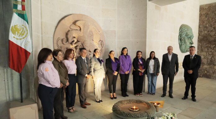 Renovación de fuego simbólico; por instituciones públicas en libertad