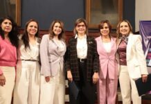 Comisionadas presidentas de organismos públicos participan en conversatorio