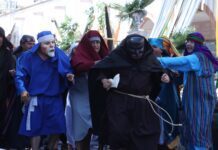 Representan juicio contra Jesús en la tradicional Judea de Purísima del Rincón