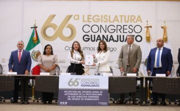 Recibe Poder Legislativo informe de Derechos Humanos de Guanajuato